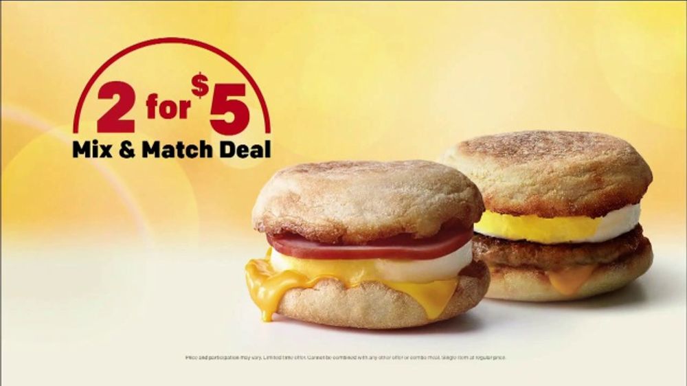 What is the 2 for 5 at McDonald's breakfast