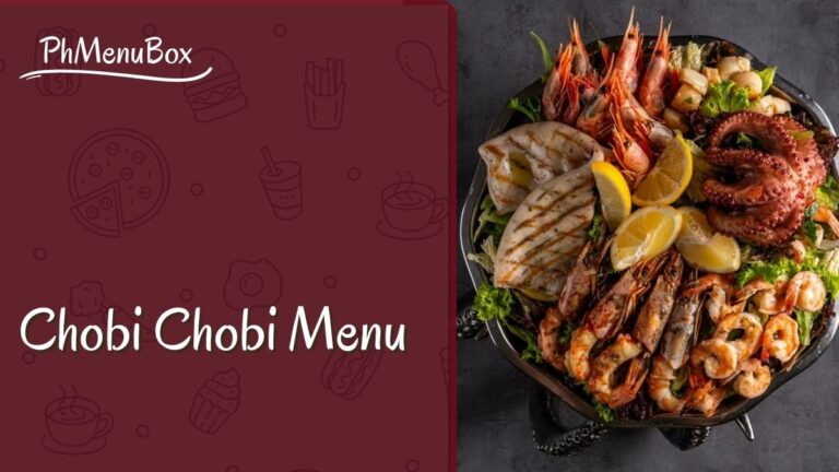 Chobi Chobi Menu