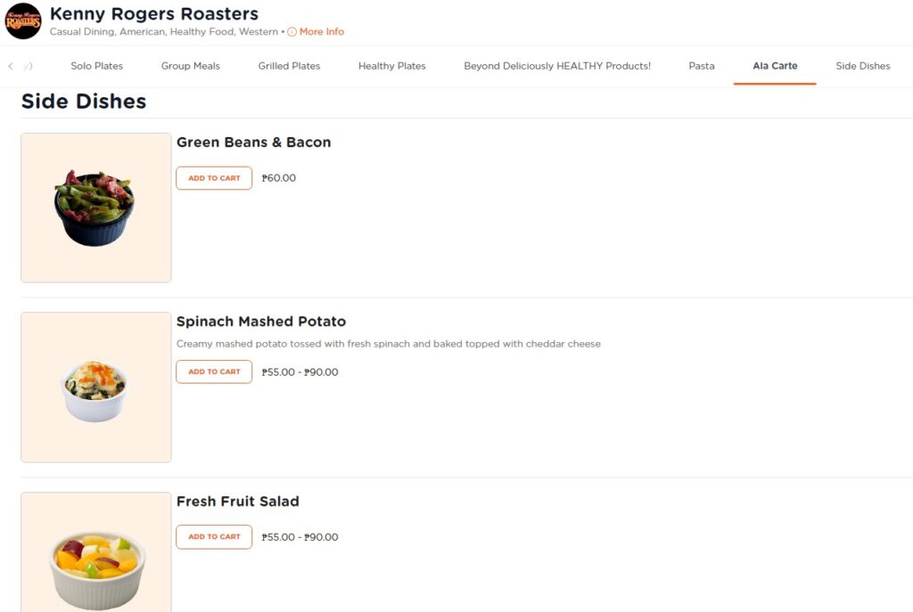 Get More Details On Kenny Rogers Side Dishes