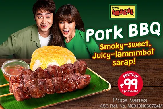 Mang Inasal Menu Price of Pork BBQ Grilled