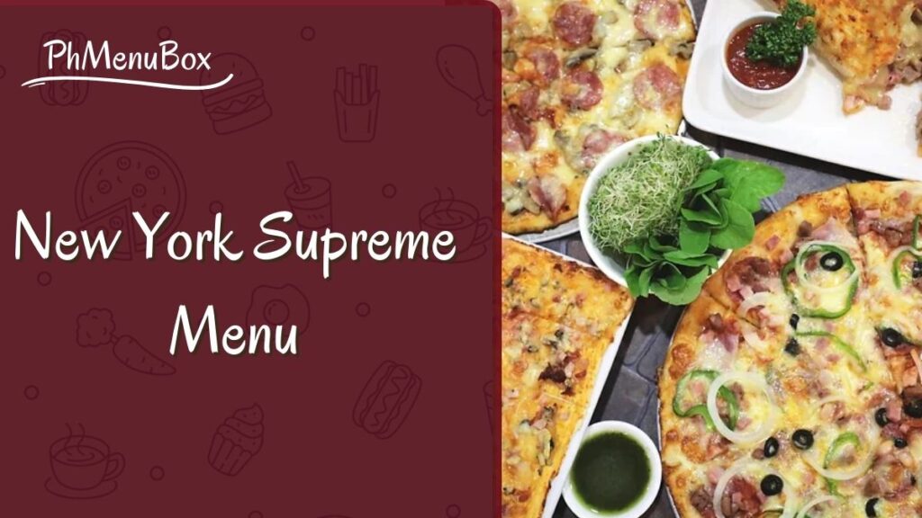 New York Supreme Menu