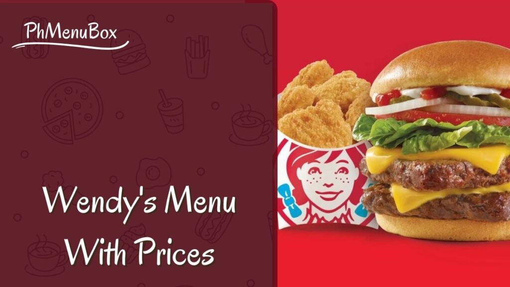 Wendy's Menu With Prices