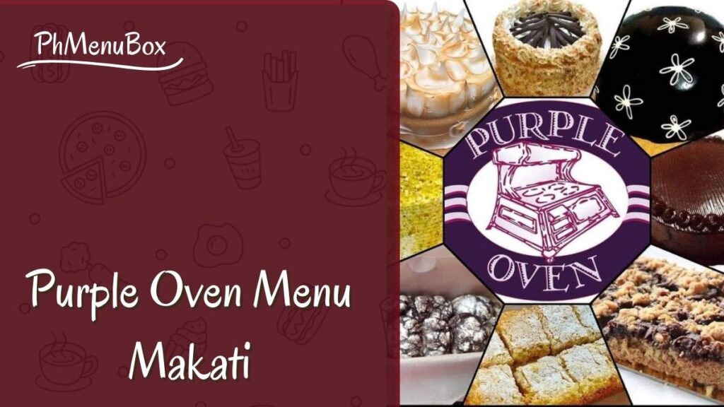 Purple Oven Menu Makati