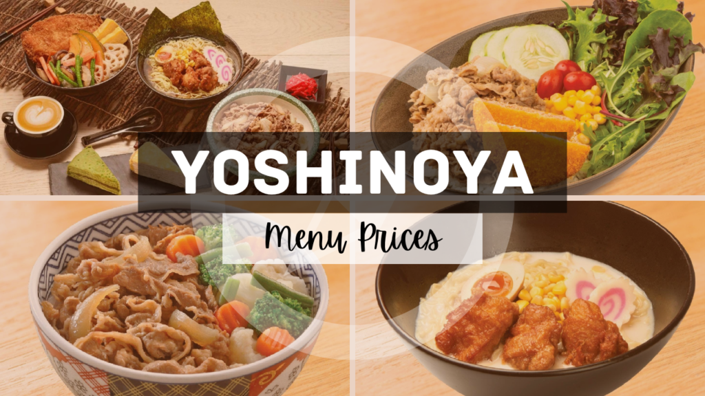 Yoshinoya Menu Philippines