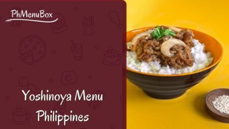 Yoshinoya Menu Philippines