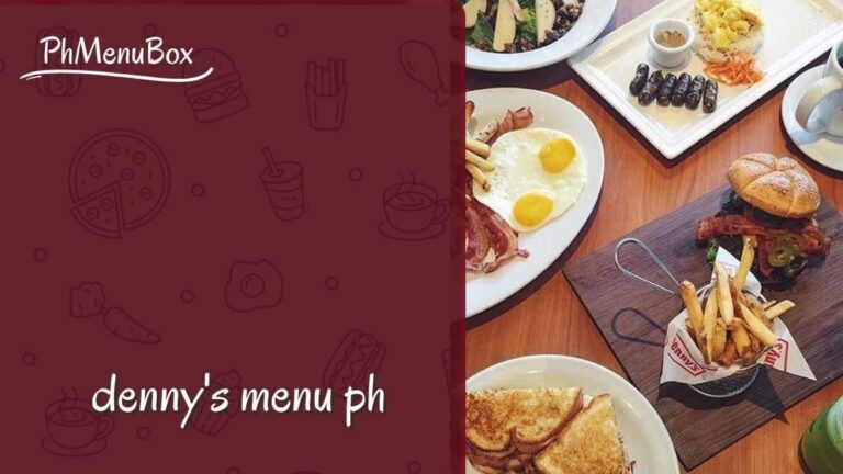 denny's menu ph