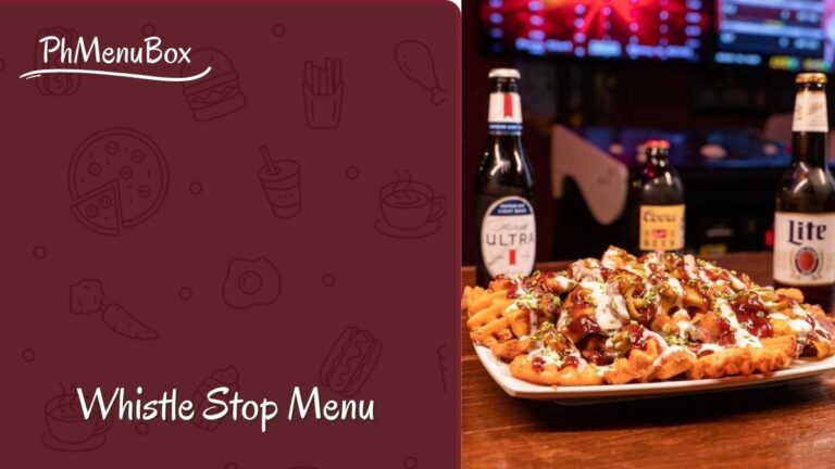 Whistle Stop Menu